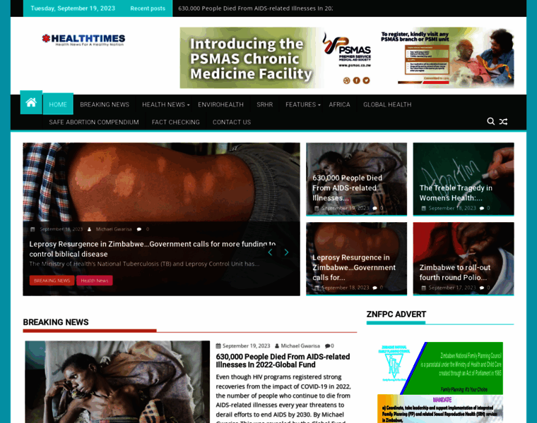 Healthtimes.co.zw thumbnail