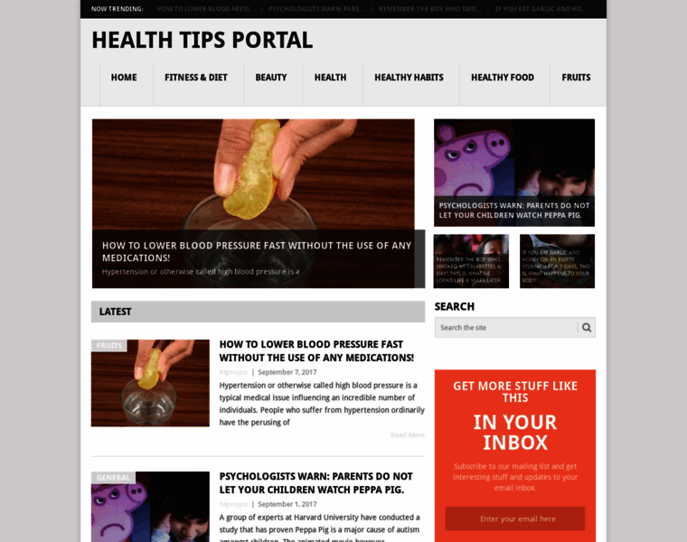 Healthtipsportal.com thumbnail