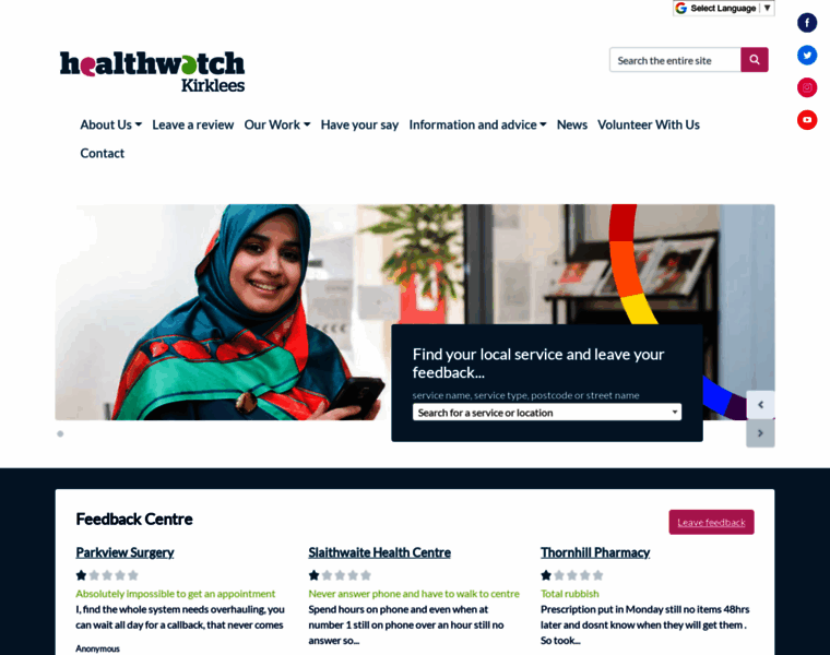 Healthwatchkirklees.co.uk thumbnail
