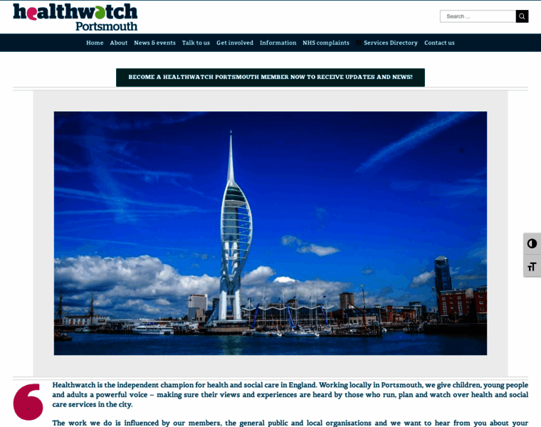 Healthwatchportsmouth.co.uk thumbnail