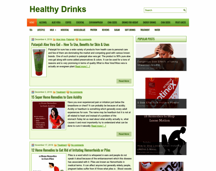 Healthy-drinks.net thumbnail