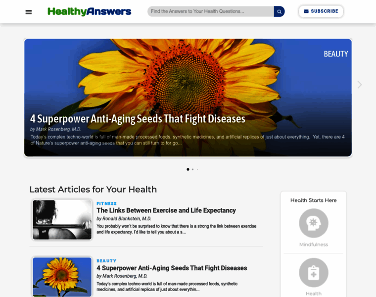Healthyanswers.com thumbnail