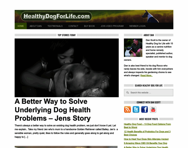 Healthydogforlife.com thumbnail