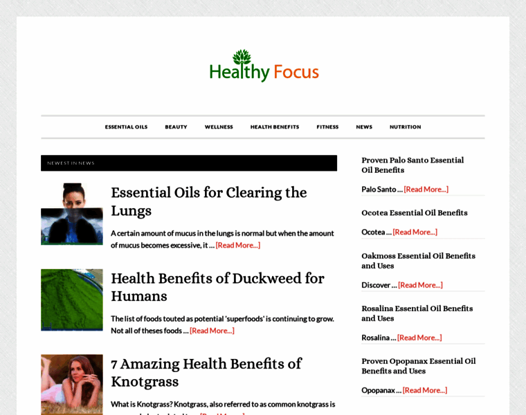 Healthyfocus.org thumbnail