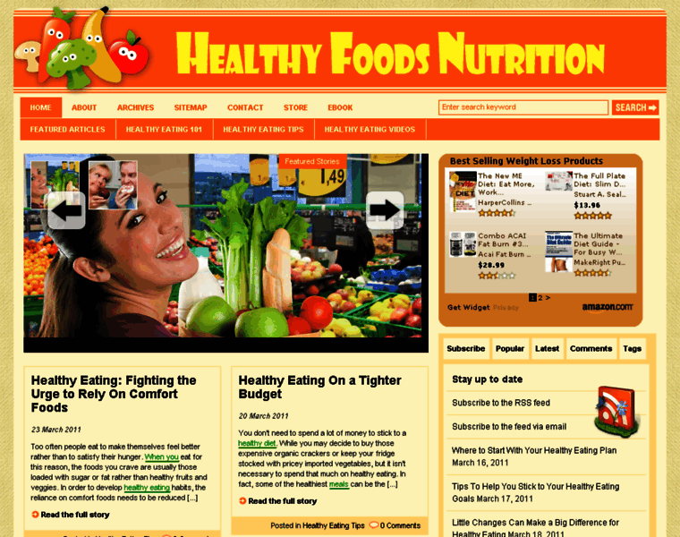 Healthyfoodsnutrition.com thumbnail