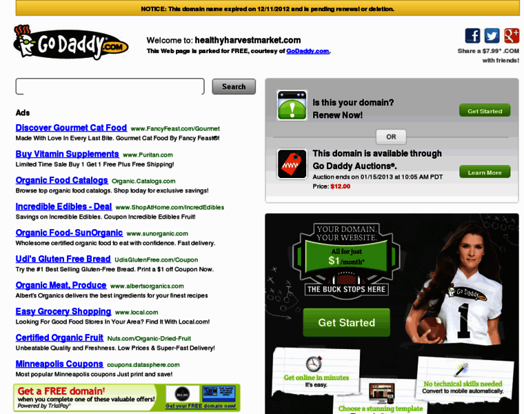 Healthyharvestmarket.com thumbnail Healthyharvestmarket.com thumbnail
