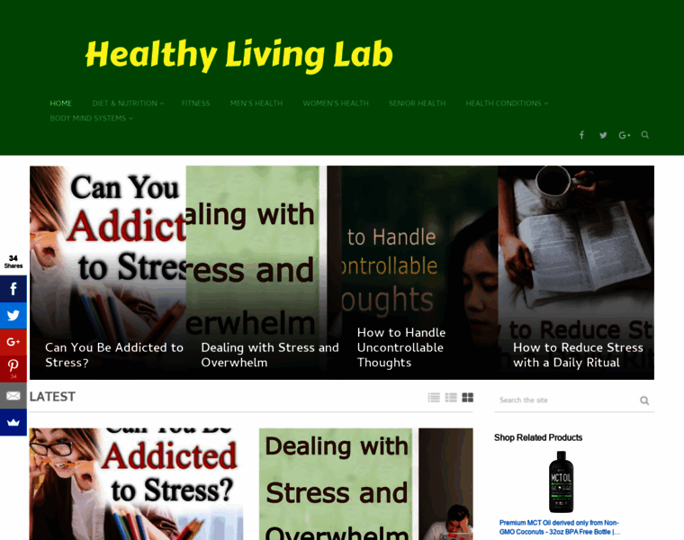 Healthylivinglab.com thumbnail