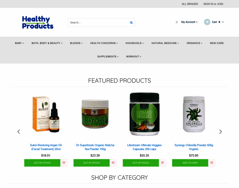 Healthyproducts.com.au thumbnail