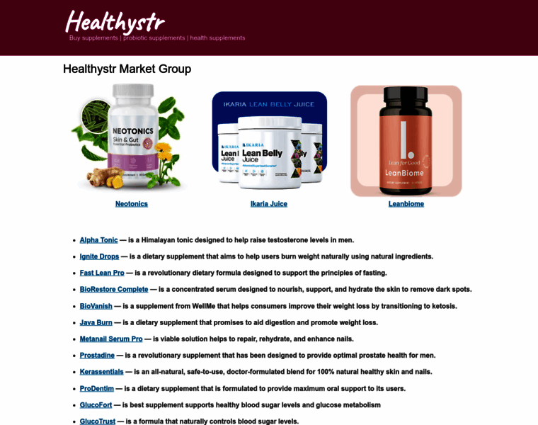 Healthystr.com thumbnail