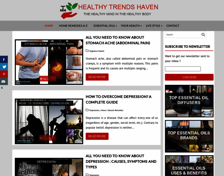Healthytrendshaven.com thumbnail
