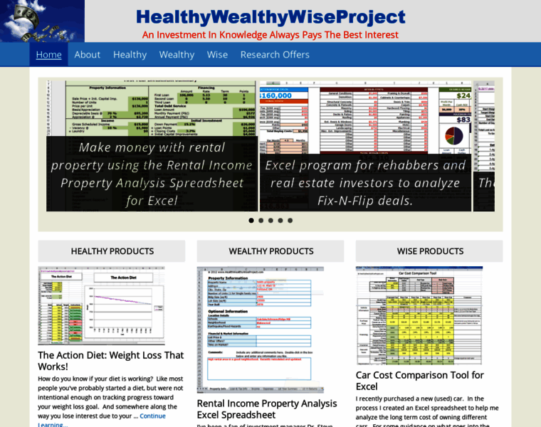 Healthywealthywiseproject.com thumbnail
