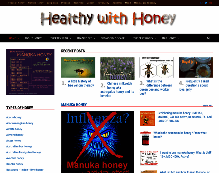 Healthywithhoney.com thumbnail