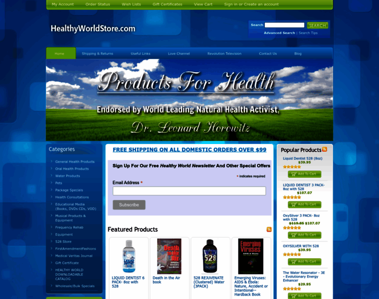 Healthyworlddistributing.com thumbnail