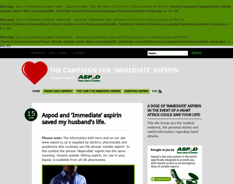 Heart-attack-aspirin-saves-lives.org.uk thumbnail