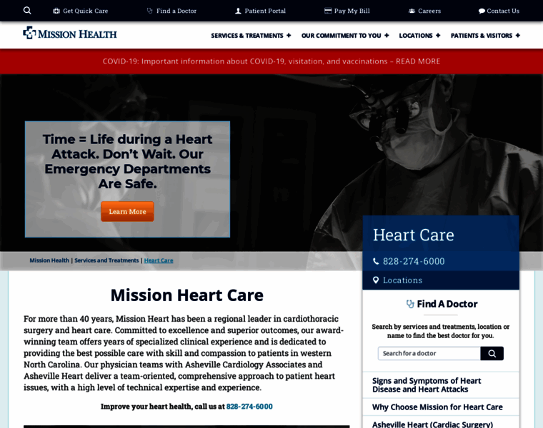 Heart.mission-health.org thumbnail