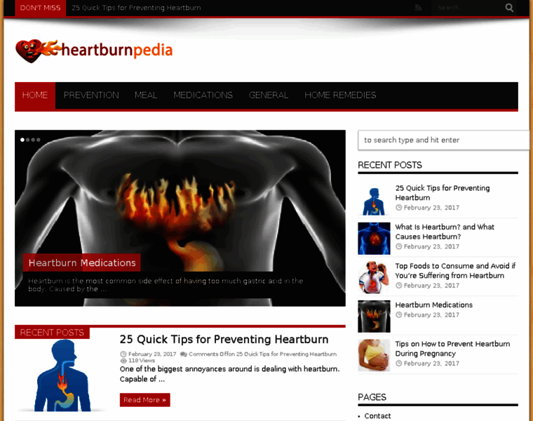 Heartburnpedia.com thumbnail