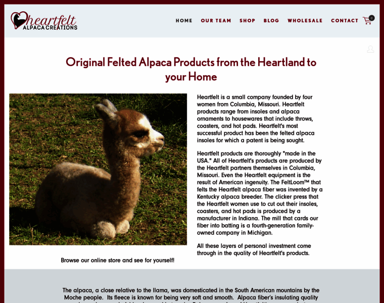 Heartfeltalpaca.com thumbnail