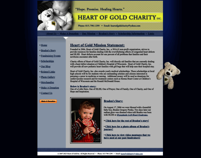 Heartofgoldcharity.org thumbnail