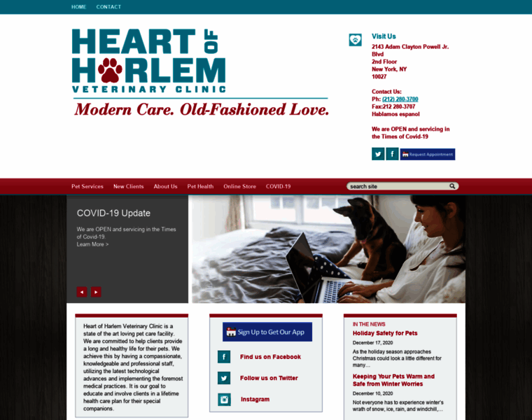Heartofharlemveterinaryclinic.com thumbnail