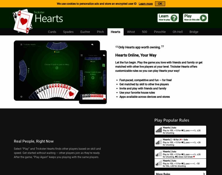Hearts.trickstercards.com thumbnail