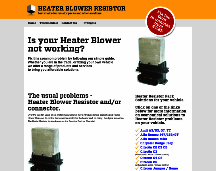 Heaterblowerresistor.co.uk thumbnail
