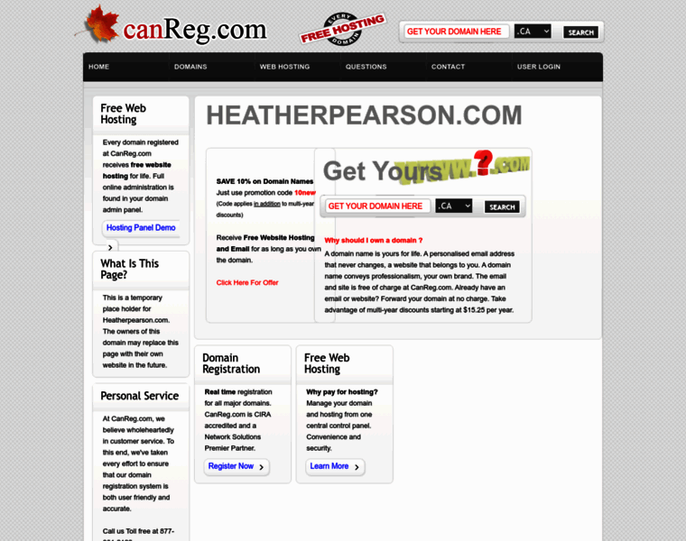 Heatherpearson.com thumbnail