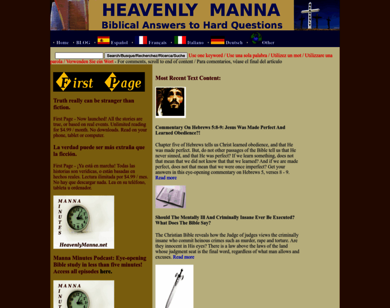 Heavenlymanna.net thumbnail