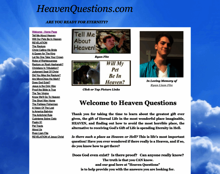 Heavenquestions.com thumbnail