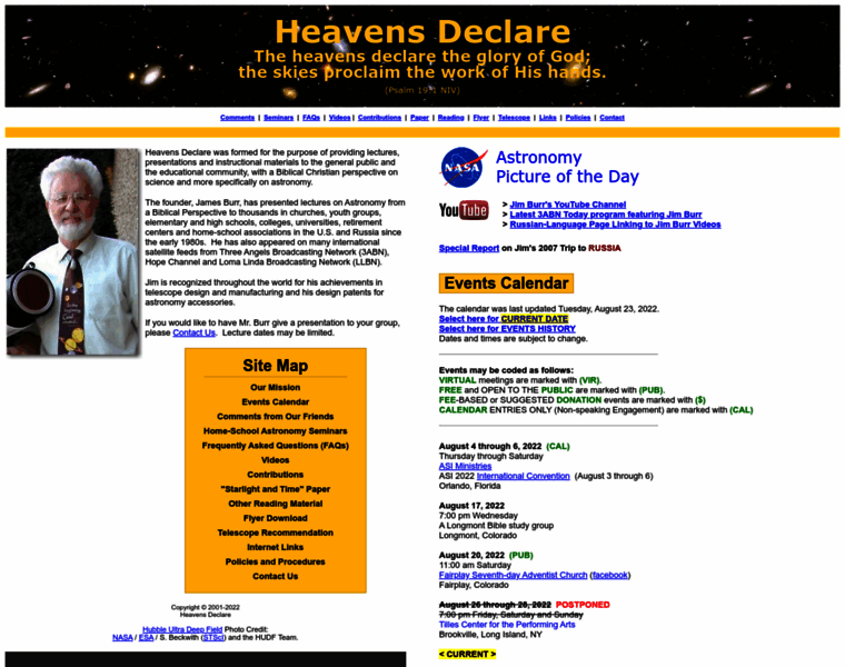 Heavensdeclare.org thumbnail