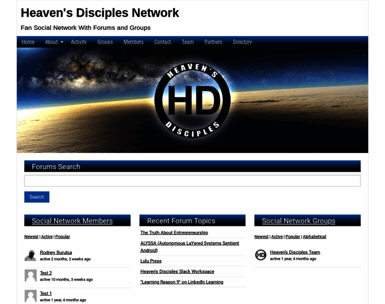 Heavensdisciples.net thumbnail