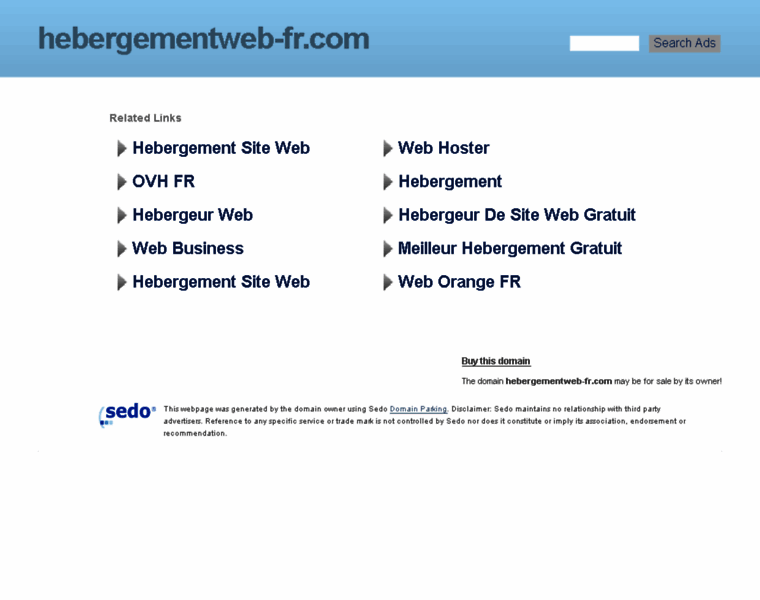 Hebergementweb-fr.com thumbnail