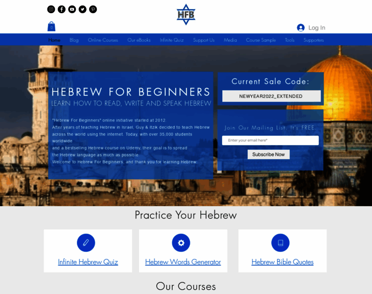Hebrew-for-beginners.com thumbnail