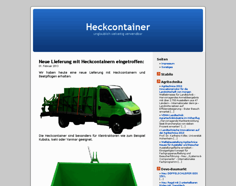Heckcontainer.de thumbnail
