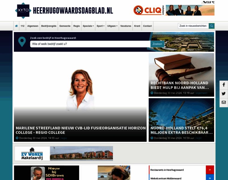 Heerhugowaardsdagblad.nl thumbnail