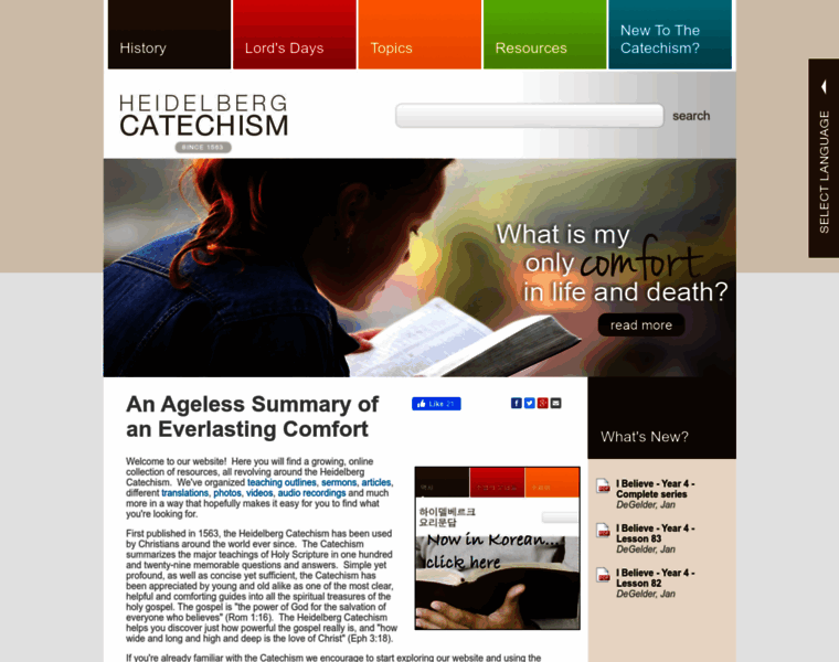 Heidelberg-catechism.com thumbnail
