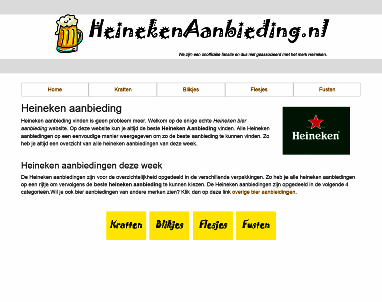 Heinekenaanbieding.nl thumbnail