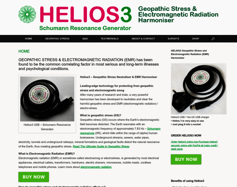 Helios3.com thumbnail