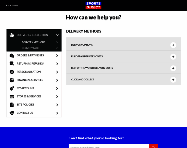 Help.sportsdirect.com thumbnail