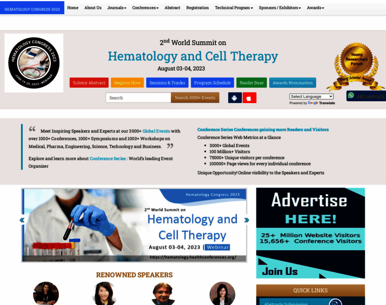 Hematology.healthconferences.org thumbnail