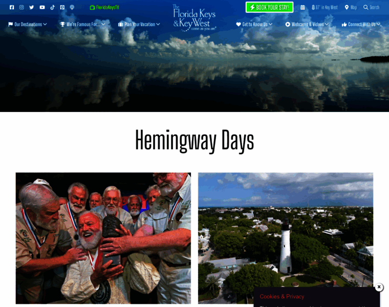 Hemingwaydays.net thumbnail