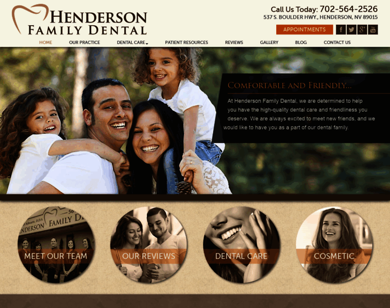 Hendersonfamilydental.com thumbnail