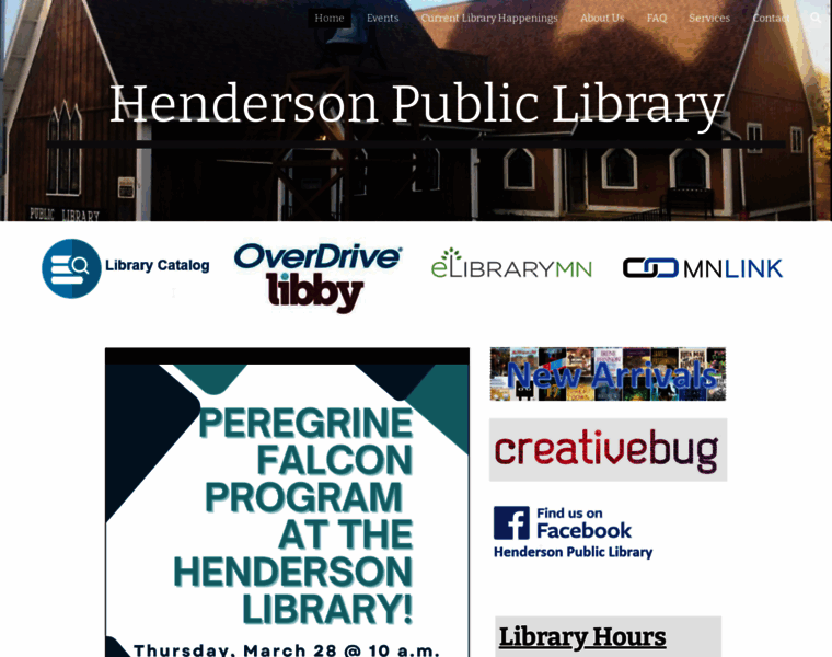 Hendersonmnlibrary.org thumbnail