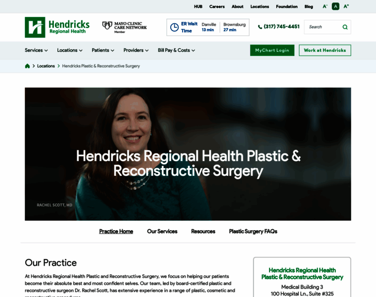 Hendricksplasticsurgery.com thumbnail