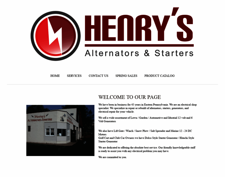 Henrysalternator.com thumbnail