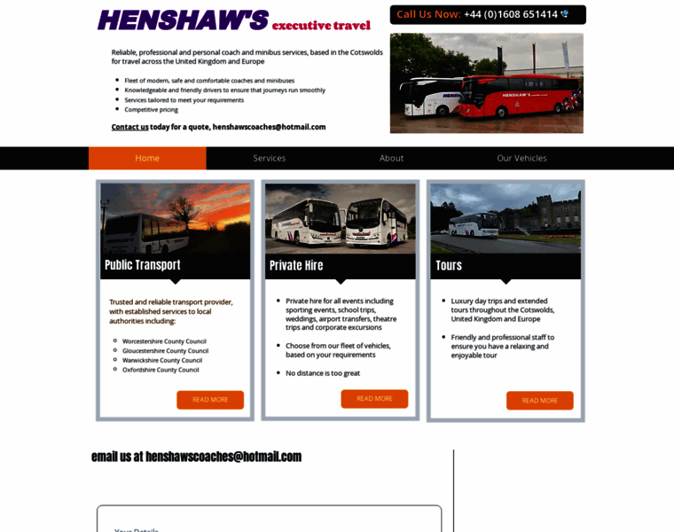 Henshaws-coaches.co.uk thumbnail