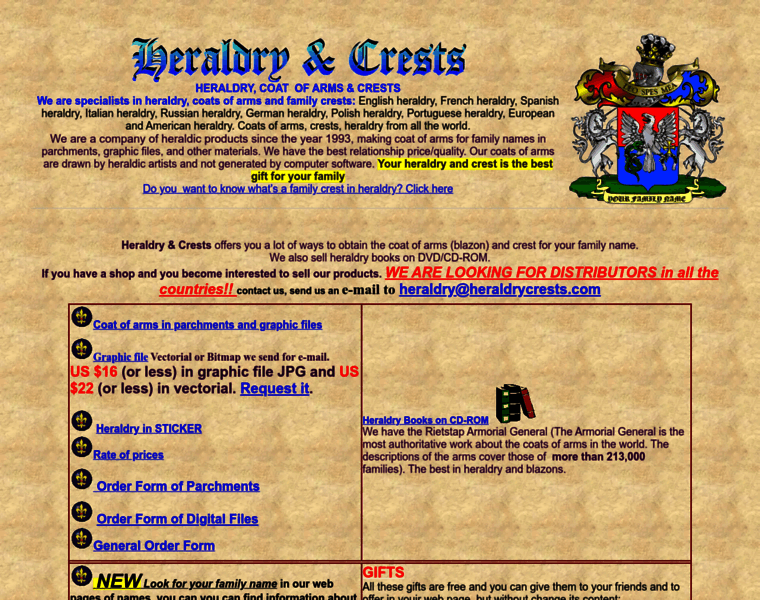 Heraldrycrests.com thumbnail