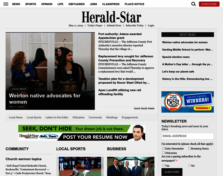 Heraldstaronline.com thumbnail