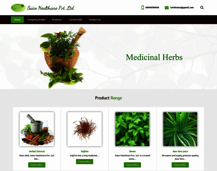 Herbalexporters.com thumbnail