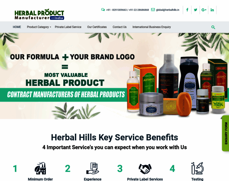 Herbalproductmanufacturerinindia.com thumbnail