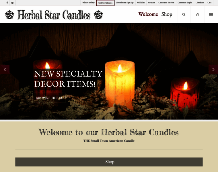 Herbalstarcandles.com thumbnail